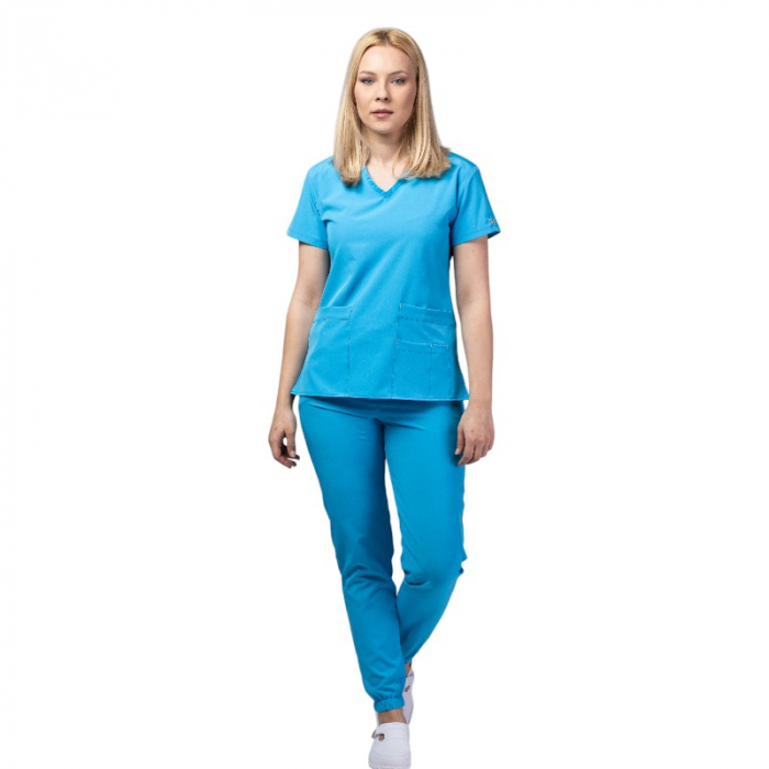 Costum medical Eva dama - ocean blue [2]