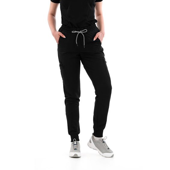Costum medical Justina dama - negru [4]