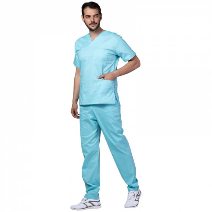 Costum medical PREMIUM unisex - aqua [4]