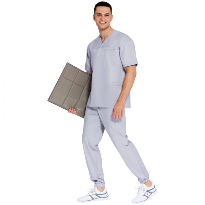 Costum medical PREMIUM unisex - argintiu [3]