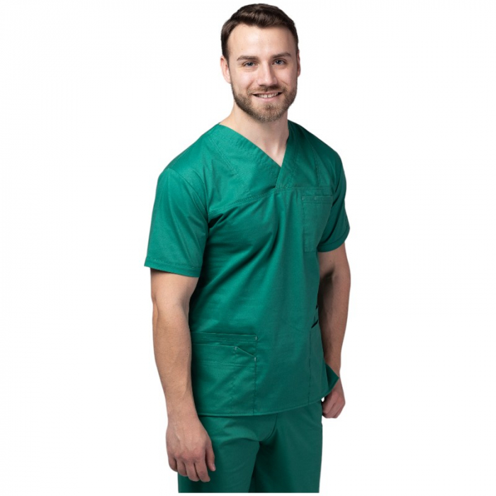 Costum medical PREMIUM unisex - verde forest [4]