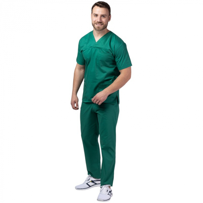 Costum medical PREMIUM unisex - verde forest [3]