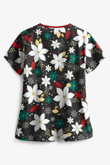 Halat medical " Holiday Poinsettia " (H626HOY) [2]