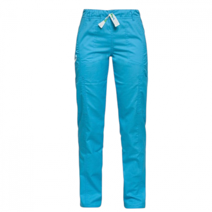 Pantaloni Dante turcoaz de dama [3]