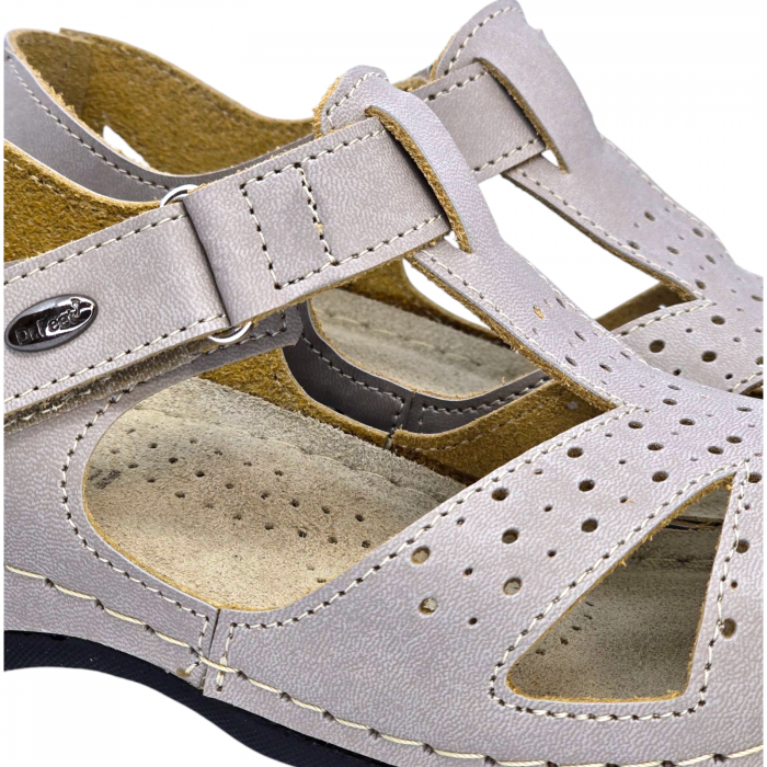 Pantofi Dr Feet 2023 gri maroniu - dama [5]