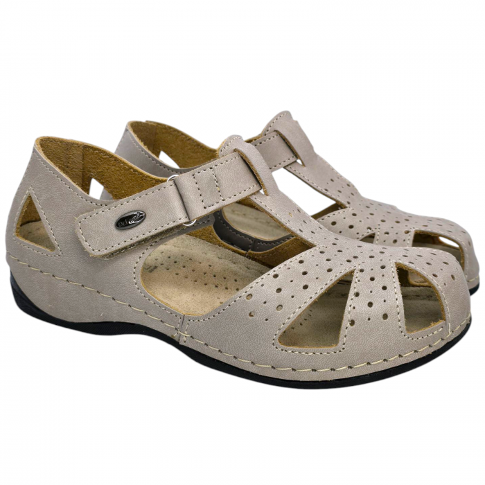 Pantofi Dr Feet 2023 gri maroniu - dama [2]