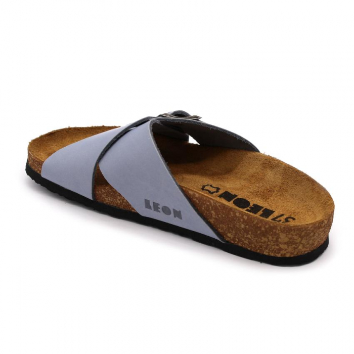 Papuci cu talpa ortopedica Leon 4053 albastru - dama [2]