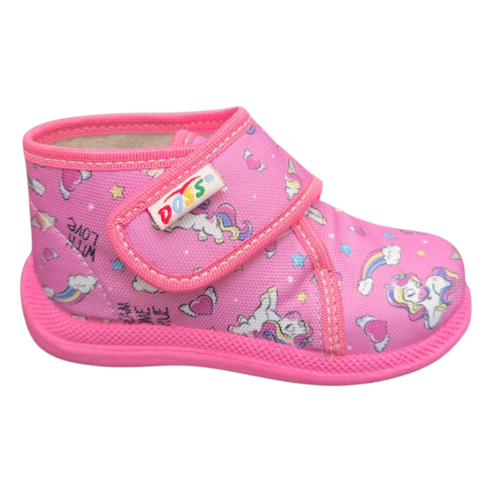 Papuci de casa Doss 4 roz cu unicorn - fetite [2]