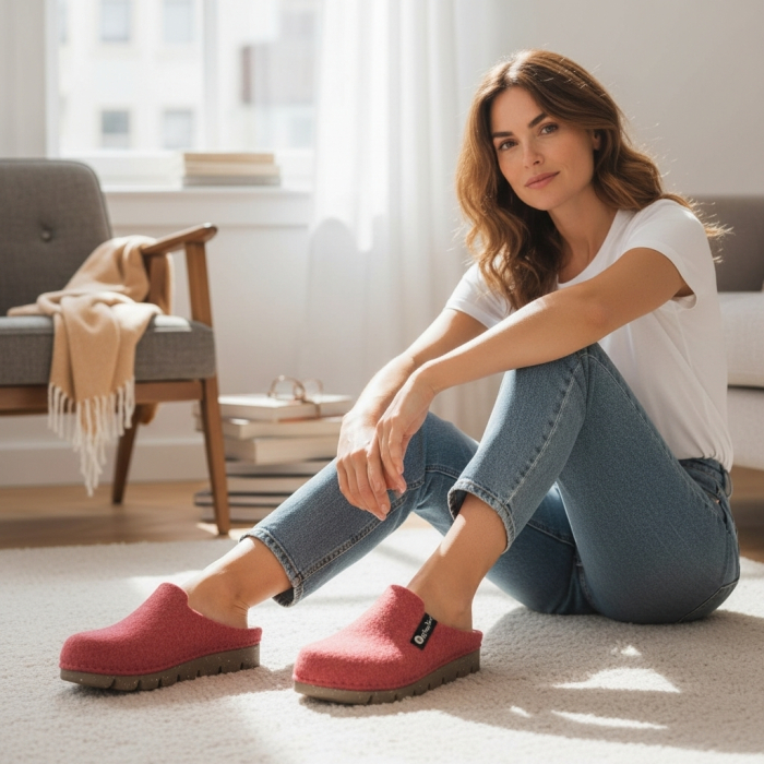 Papuci de casa Dr Feet 1107 corai - dama [8]