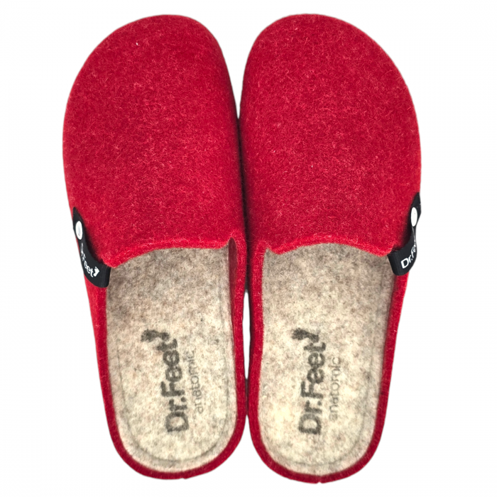 Papuci de casa Dr Feet 1107 rosu - dama [3]