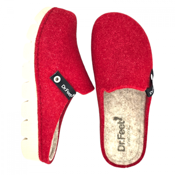 Papuci de casa Dr Feet 1107 rosu - dama [4]
