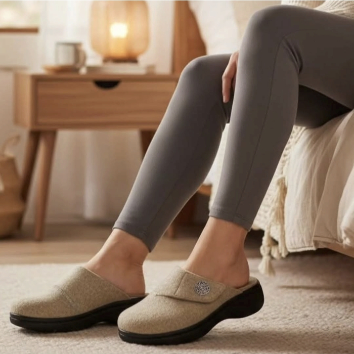 Papuci de casa Dr Feet 21008 bej - dama [8]