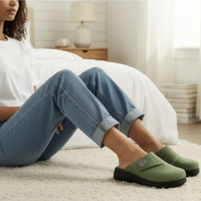 Papuci de casa Dr Feet 21008 verde - dama [8]