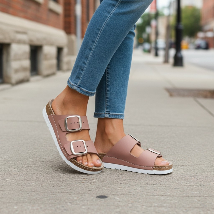 Papuci Doss 511 roz pudra - dama [5]