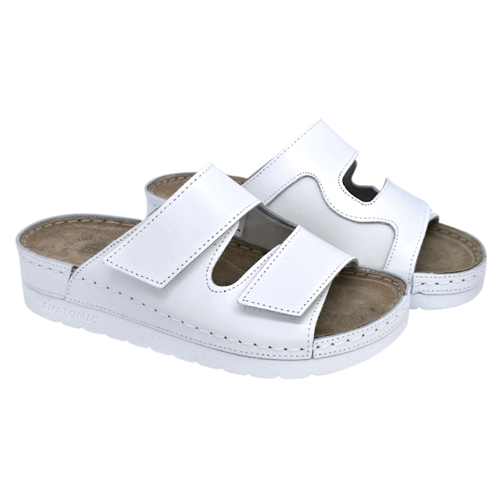 Papuci Doss 514 alb - dama - pentru picior cu monturi [3]