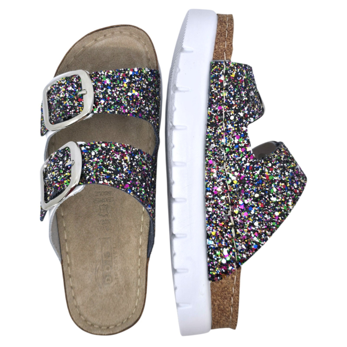 Papuci Doss 689 alb cu slipici - dama [6]