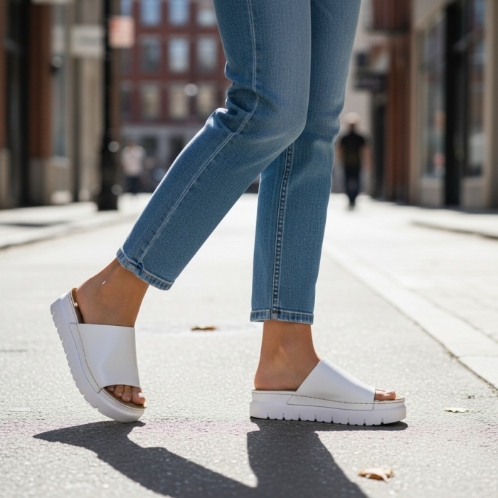 Papuci Doss 692 alb - dama [5]