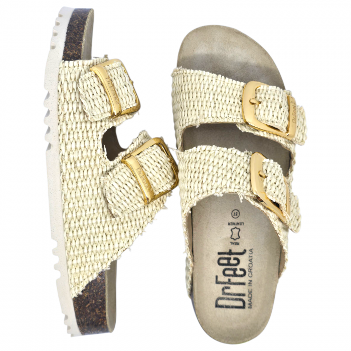 Papuci Dr Feet 16003 natural bej - dama [5]