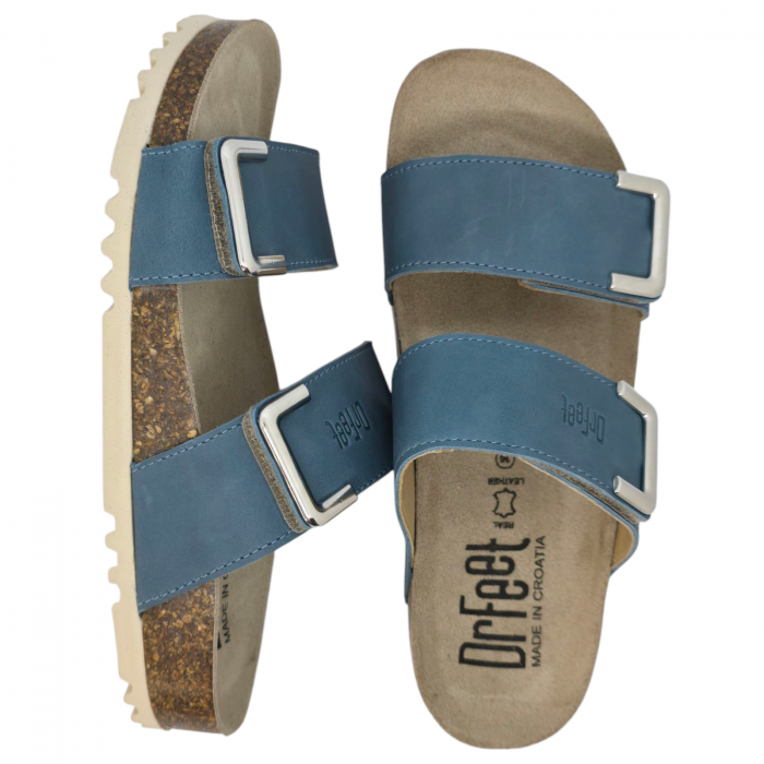 Papuci Dr Feet 16016 albastru - dama [6]
