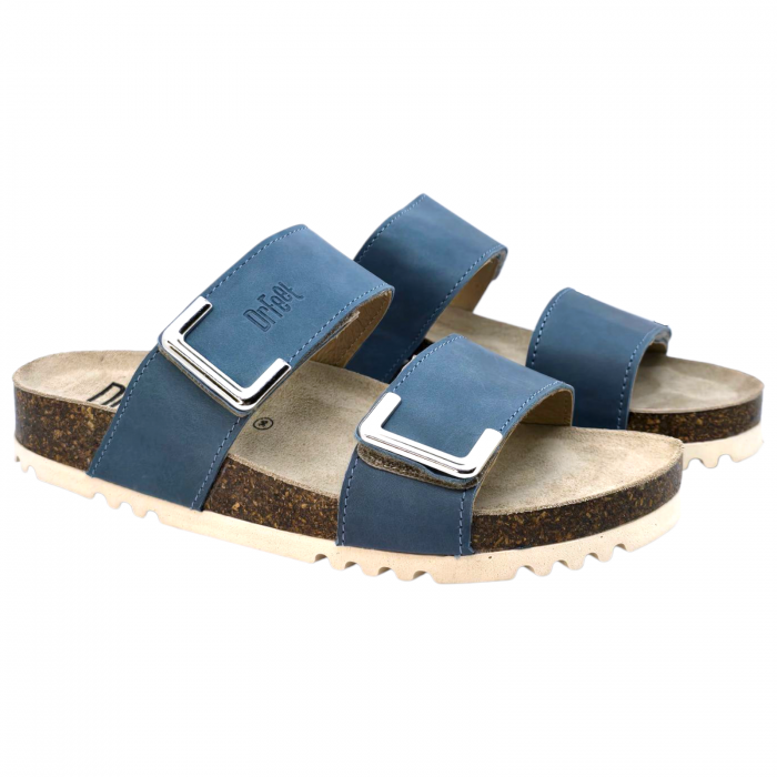 Papuci Dr Feet 16016 albastru - dama [2]