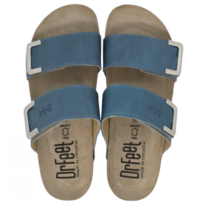 Papuci Dr Feet 16016 albastru - dama [5]