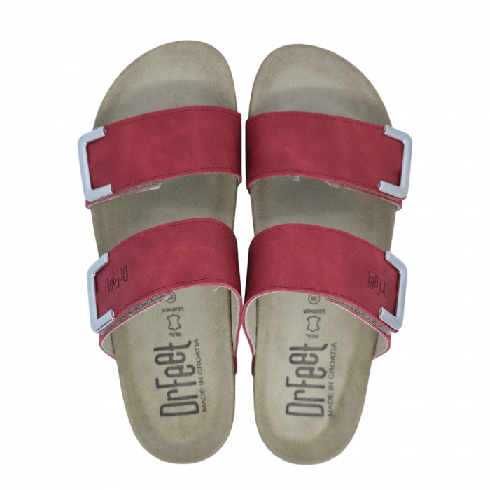 Papuci Dr Feet 16016 rosu - dama [3]