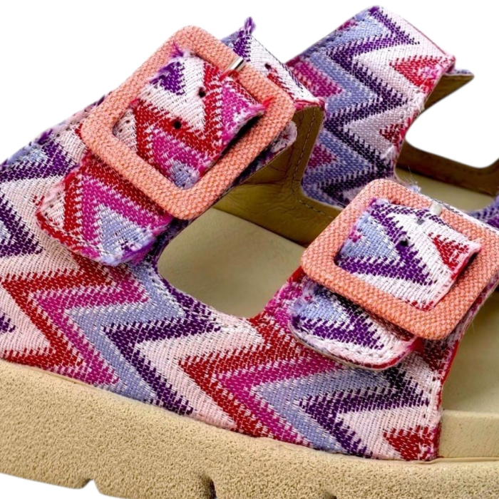 Papuci Dr Feet 16019 roz cu imprimeu - dama [6]