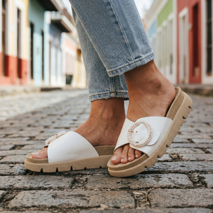 Papuci Dr Feet 16028 alb - dama [7]
