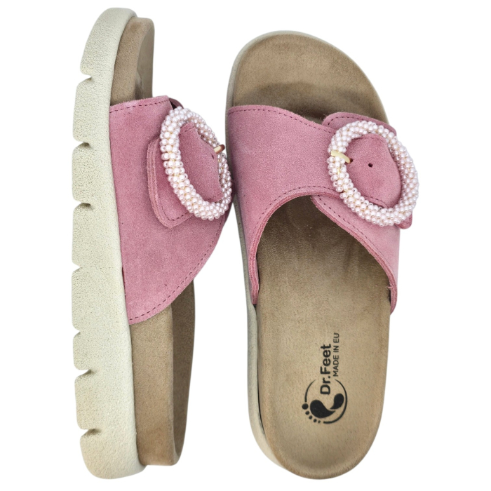 Papuci Dr Feet 16028 roz pudra - dama [5]