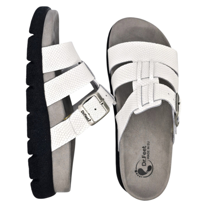 Papuci Dr Feet 16030 alb - dama [6]