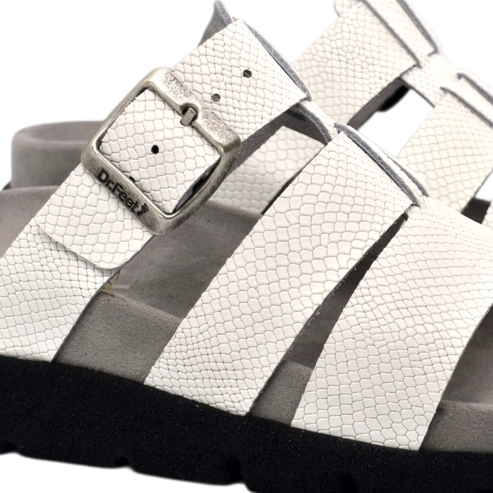 Papuci Dr Feet 16030 alb - dama [3]