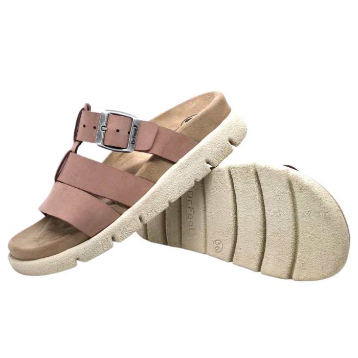Papuci Dr Feet 16030 roz pudra- dama [4]