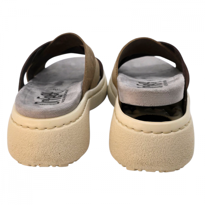 Papuci Dr Feet 18002 bej cu maro - dama [4]