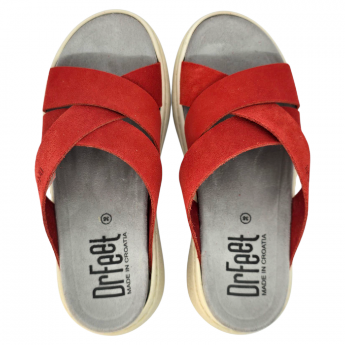 Papuci Dr Feet 18002 rosu - dama [5]