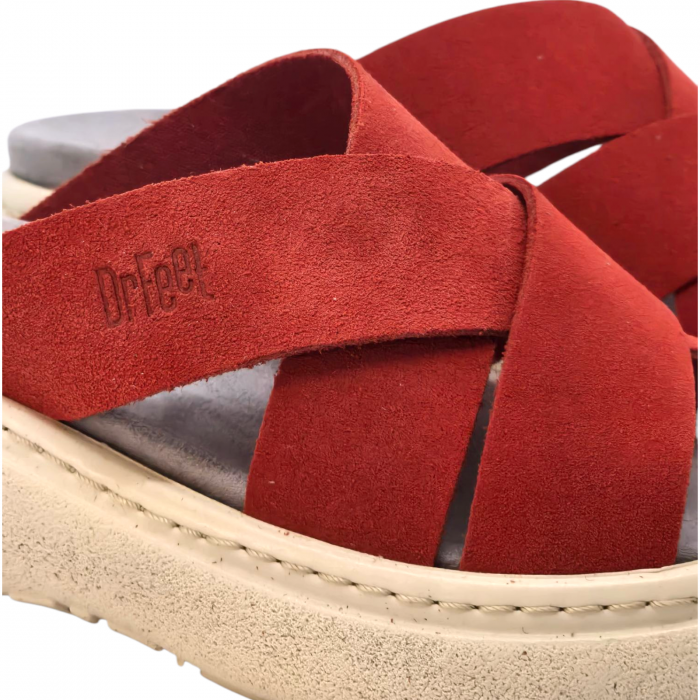 Papuci Dr Feet 18002 rosu - dama [3]