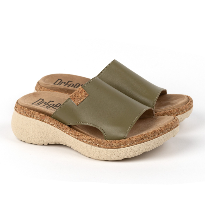 Papuci Dr Feet 21005 verde oliv - dama [3]