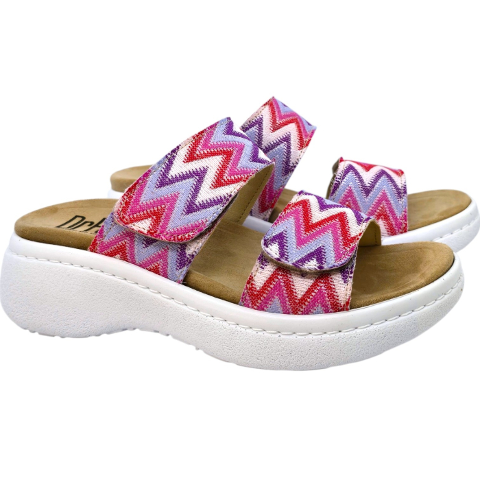 Papuci Dr Feet 21012 roz cu imprimeu - dama [2]