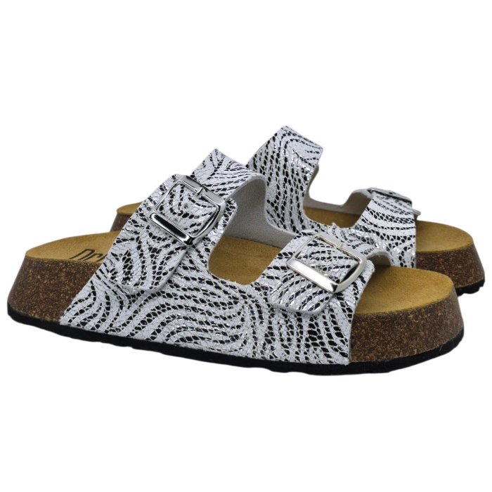 Papuci Dr Feet 23003 alb zebra - dama [2]