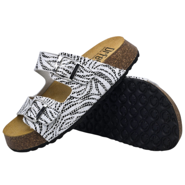 Papuci Dr Feet 23003 alb zebra - dama [3]