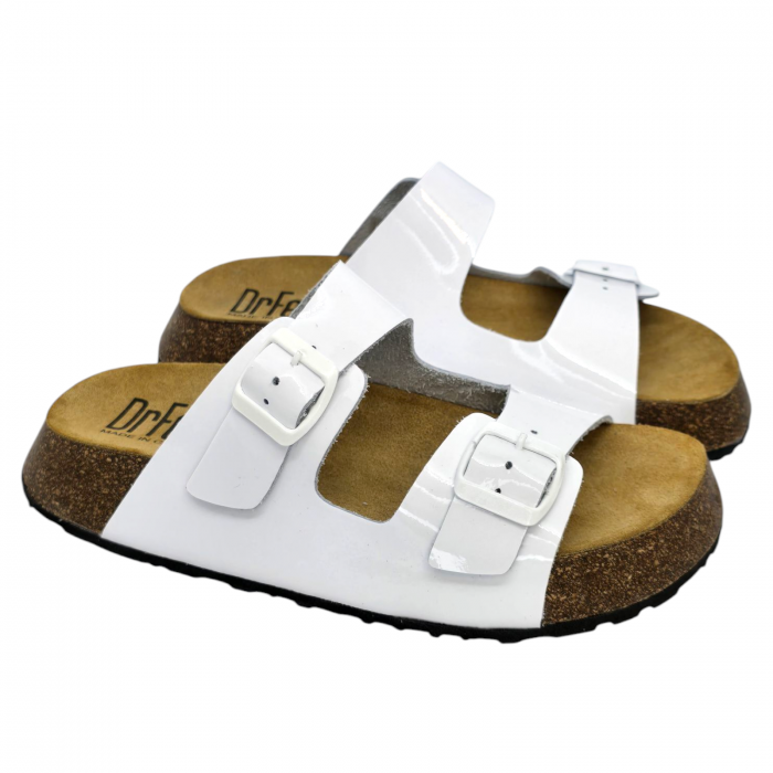 Papuci Dr Feet 23003 alb - dama [2]