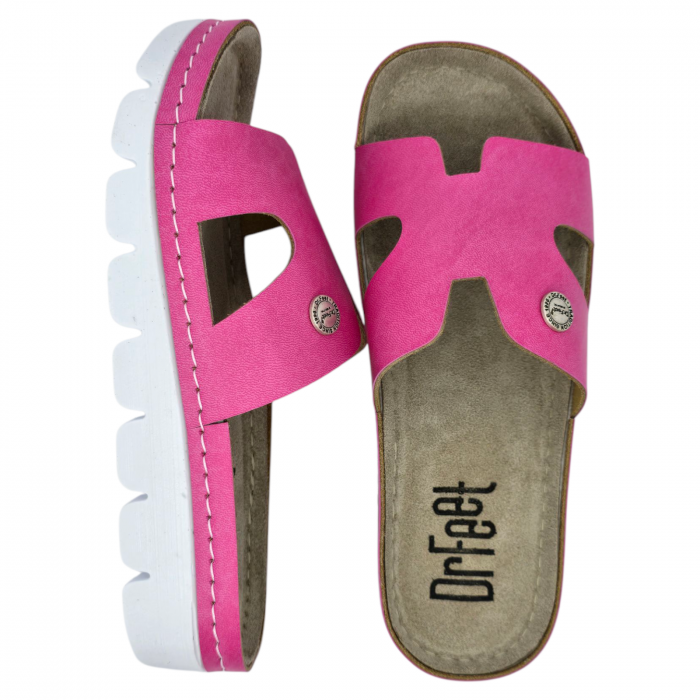 Papuci Dr Feet 9000 pink - dama [6]