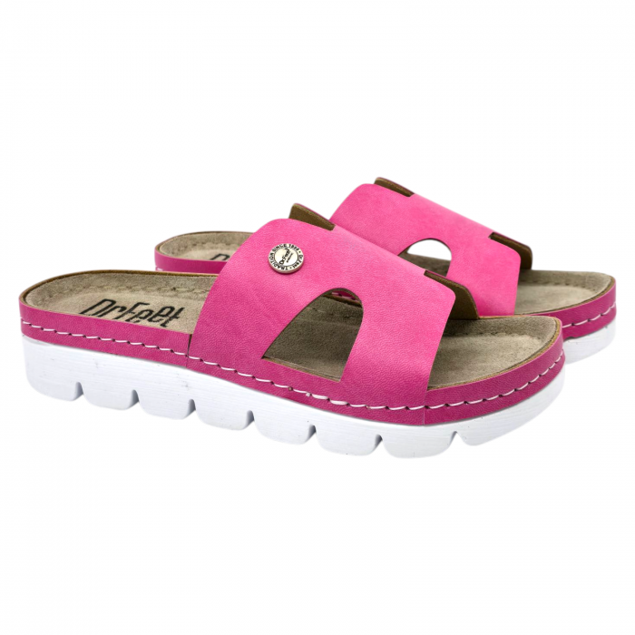 Papuci Dr Feet 9000 pink - dama [2]