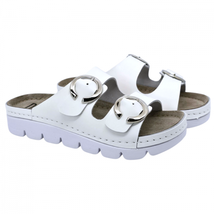 Papuci Dr Feet 9002 alb - dama [2]