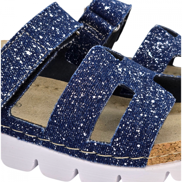 Papuci Dr Feet 9018 albastru jeans - dama [5]