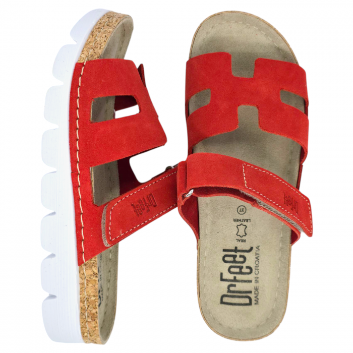 Papuci Dr Feet 9018 rosu - dama [4]