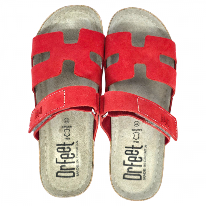 Papuci Dr Feet 9018 rosu - dama [3]