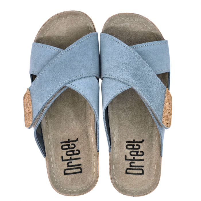Papuci Dr Feet 9019 albastru deschis - dama [5]