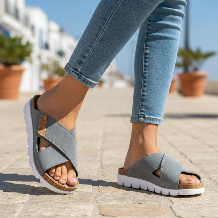 Papuci Dr Feet 9019 albastru deschis - dama [7]