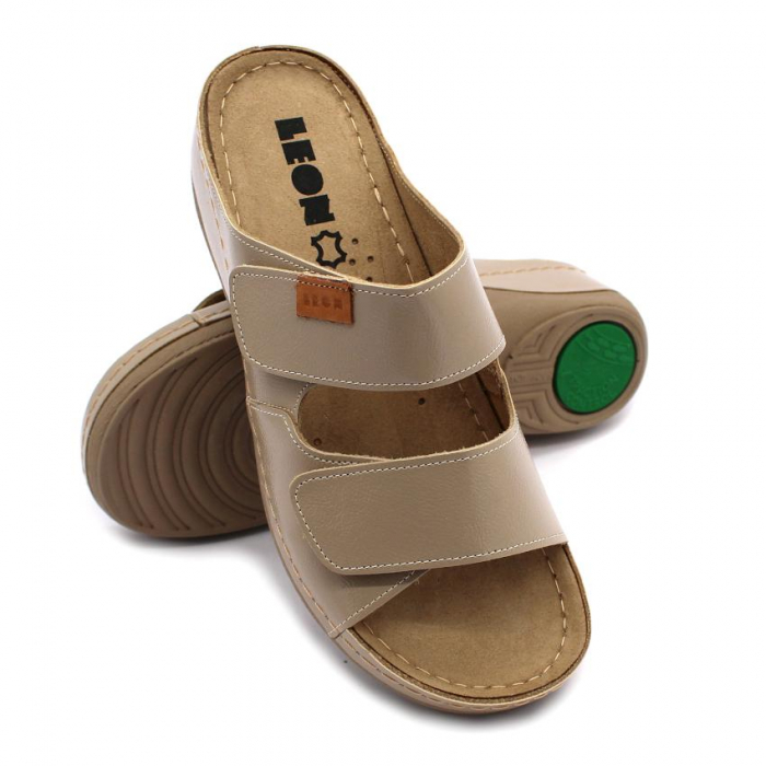 Papuci medicali Leon 931 cappucino - dama [4]
