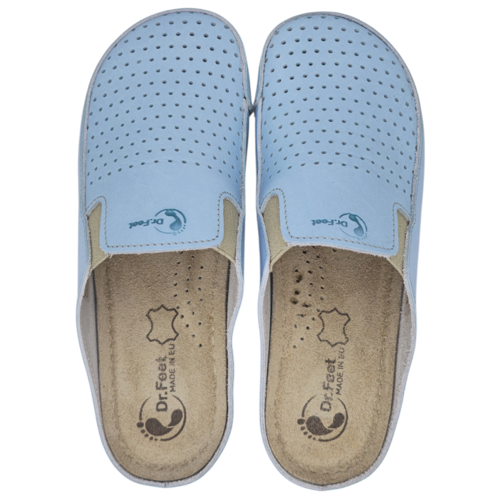 Saboti Dr Feet 2106 albastru deschis - dama [5]